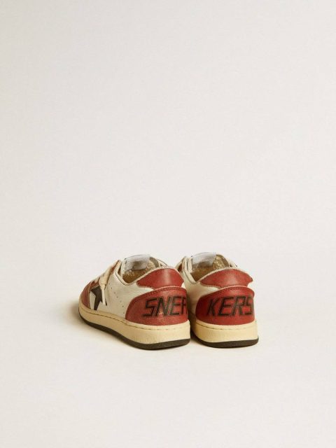 Ball Star Young In Nappa With Black Star And Red Leather Inserts Boys (4-10 Years) Golden Goose Kids - Image 5