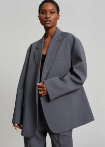 Bea Blazer - Charcoal Grey Outerwear The Frankie Shop Women - Image 2