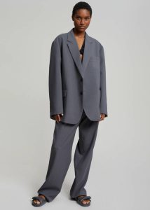 Bea Blazer - Charcoal Grey Outerwear The Frankie Shop Women - Image 4