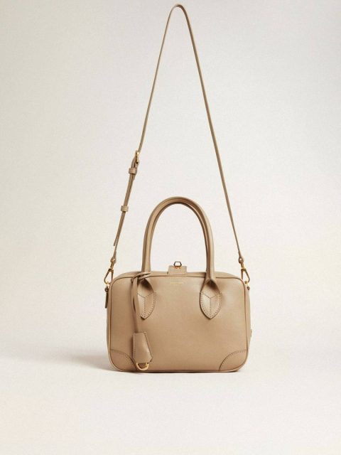 Beige Crossbody Bags Women Golden Goose Vita Bag In Beige Leather With Gold Details - Image 2