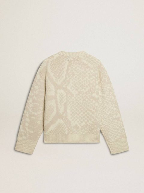 Beige Golden Goose Knitwear Women’s Beige Cny Sweater With Patterns Women - Image 2