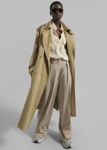 Beige Outerwear Women The Frankie Shop Nabesna Trench Coat - Beige - Image 3