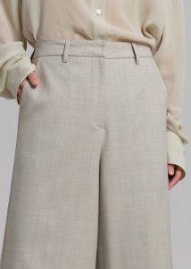 Beige Tessa Wool Bermuda - Beige The Frankie Shop Bottoms Women - Image 3