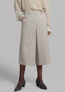Beige Tessa Wool Bermuda - Beige The Frankie Shop Bottoms Women - Image 5