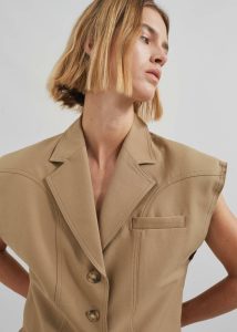 Beige The Frankie Shop Women Lucerne Vest - Beige Outerwear - Image 2