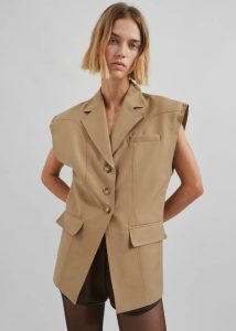 Beige The Frankie Shop Women Lucerne Vest - Beige Outerwear