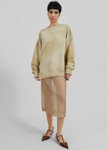 Beige Tops The Frankie Shop Hart Tie Dye Sweatshirt - Beige Men - Image 2