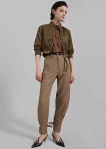 Beige Women Maylis Trousers - Beige Bottoms The Frankie Shop - Image 4