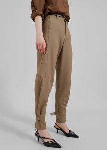 Beige Women Maylis Trousers - Beige Bottoms The Frankie Shop - Image 5