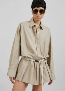 Beige Women The Frankie Shop Jumpsuits Matty Belted Dress - Beige - Image 2