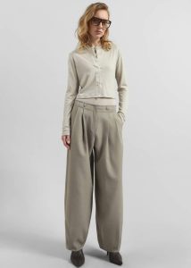 Beige Women Vinni Thin Wool Cardigan - Light Beige The Frankie Shop Knitwear - Image 3