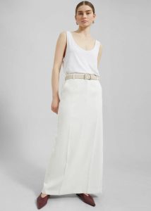 Belts Toni Leather Belt - Mastic The Frankie Shop Women White - Image 2