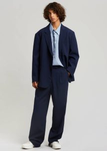Beo Blazer - Blue Outerwear The Frankie Shop Blue Men