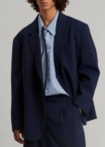 Beo Blazer - Blue Outerwear The Frankie Shop Blue Men - Image 3