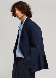 Beo Blazer - Blue Outerwear The Frankie Shop Blue Men - Image 4