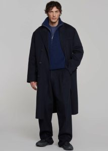 Beo Wool Suit Pants - Navy The Frankie Shop Bottoms Men Blue - Image 3