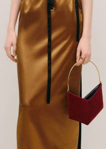 Bevza Grain Clutch - Burgundy Red Women The Frankie Shop Bags - Image 2