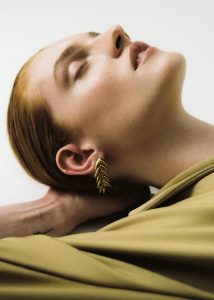 Bevza Spikelet Short Earrings - Gold Gold Jewelry Women The Frankie Shop
