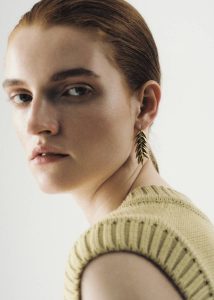 Bevza Spikelet Short Earrings - Gold Gold Jewelry Women The Frankie Shop - Image 3