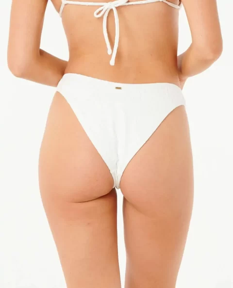 Bikini Bottoms Rip Curl Dusk Textured Hi Leg Cheeky Bikini Bottom Women - Image 2
