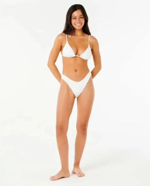 Bikini Bottoms Rip Curl Dusk Textured Hi Leg Cheeky Bikini Bottom Women - Image 4