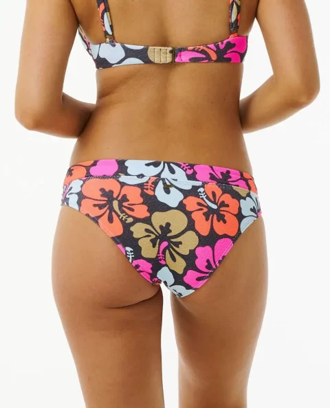 Bikini Bottoms Rip Curl Women Hibiscus Heat Full Coverage Bikini Bottom - Image 3