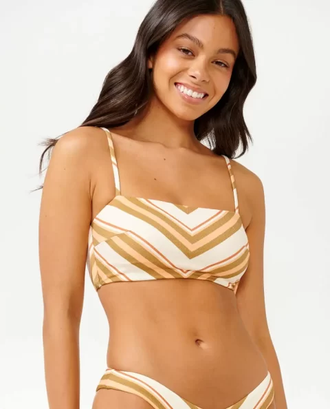 Bikini Tops Catalina Stripe Bandeau Bikini Top Rip Curl Women