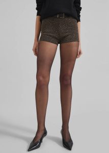 Black Beaufille Nikos Shorts - Black/Gold The Frankie Shop Bottoms Women - Image 2