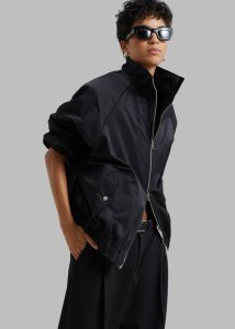 Black Carlisle Light Jacket - Black Outerwear Women The Frankie Shop - Image 2