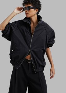 Black Carlisle Light Jacket - Black Outerwear Women The Frankie Shop