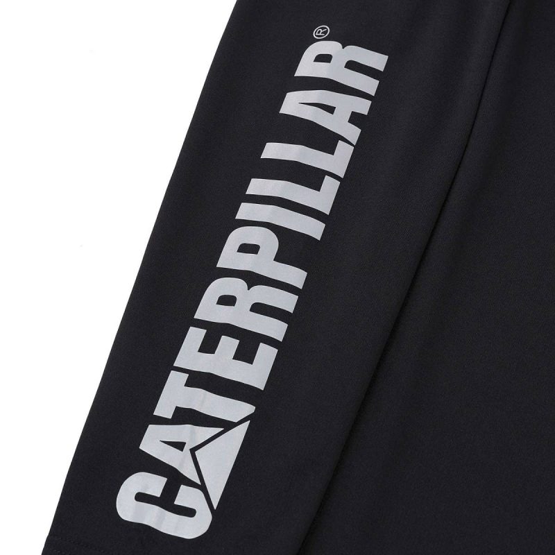Black Cat Tops & Outerwear Men's Cooling Long Sleeve Tee Men - Image 3