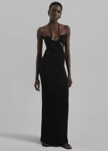 Black Coperni Knitted Halter Dress - Black Dresses The Frankie Shop Women - Image 2