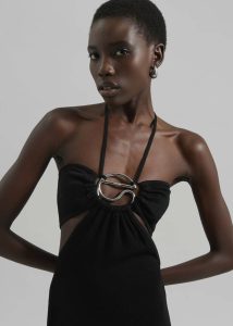 Black Coperni Knitted Halter Dress - Black Dresses The Frankie Shop Women