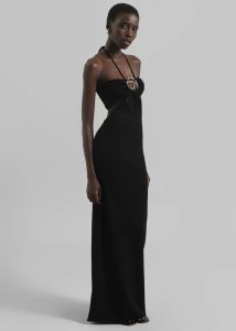 Black Coperni Knitted Halter Dress - Black Dresses The Frankie Shop Women - Image 4