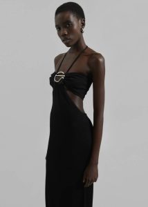 Black Coperni Knitted Halter Dress - Black Dresses The Frankie Shop Women - Image 5