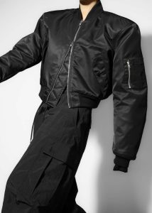Black Mati Cropped Padded Bomber - Black The Frankie Shop Women Outerwear