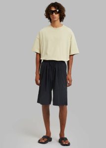 Black Men The Frankie Shop Kabo Tracksuit Shorts - Black Bottoms