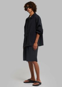 Black Men The Frankie Shop Kabo Tracksuit Shorts - Black Bottoms - Image 4