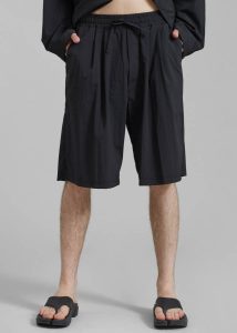 Black Men The Frankie Shop Kabo Tracksuit Shorts - Black Bottoms - Image 5