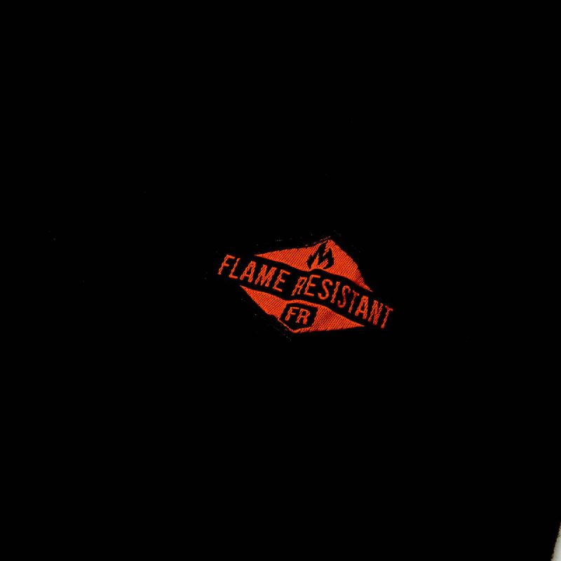 Black Men Tops & Outerwear Cat Men's Flame Resistant Logo Pocket Long Sleeve Tee - Image 4