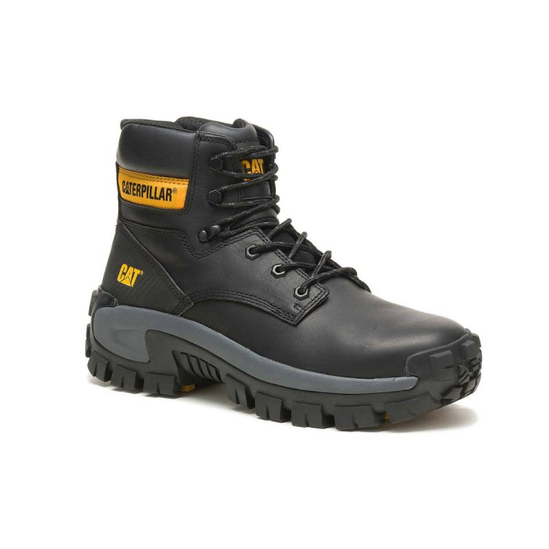 Black Men's Invader Hi Steel Toe Work Boot Cat Men Boots - Image 3