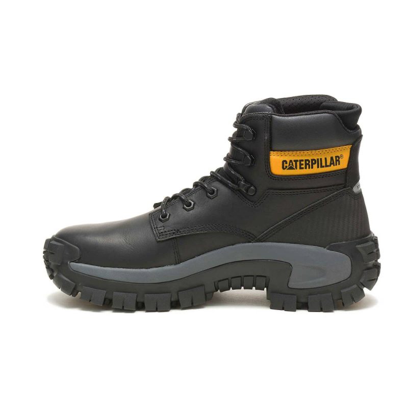 Black Men's Invader Hi Steel Toe Work Boot Cat Men Boots - Image 4