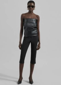 Black Sportmax Lindsey Bandeau Top - Black Women The Frankie Shop Tops - Image 3