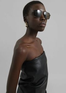 Black Sportmax Lindsey Bandeau Top - Black Women The Frankie Shop Tops - Image 5