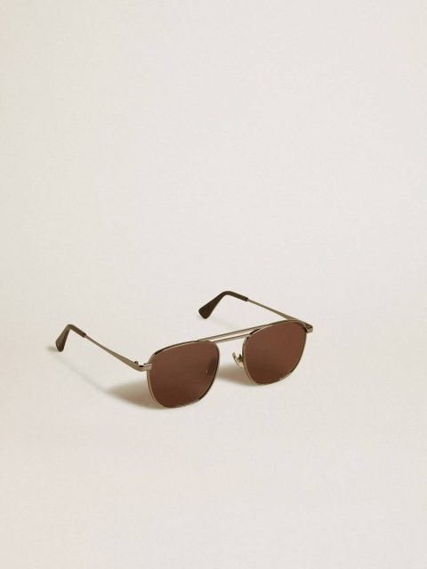 Black Sunglasses Golden Goose Women Aviator Style Sunglasses With Black Frame And Lenses