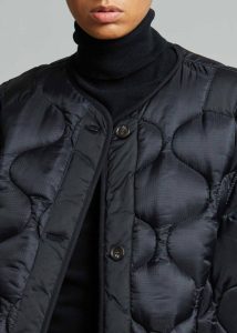 Black Teddy Quilted Jacket - Black The Frankie Shop Women Outerwear - Image 4