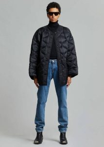 Black Teddy Quilted Jacket - Black The Frankie Shop Women Outerwear - Image 5