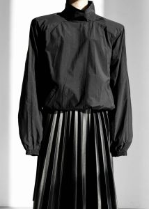 Black The Frankie Shop Doyle Mockneck Anorak - Black Women Outerwear - Image 5
