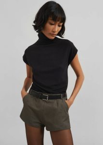 Black The Frankie Shop Women Nile Turtleneck Top - Black Tops