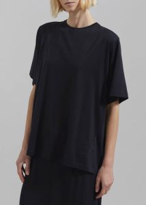 Black Tops Harper Soft Organic T-Shirt - Black Women The Frankie Shop - Image 3